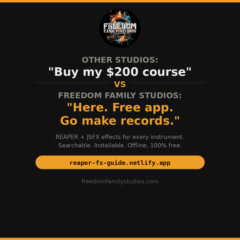 Reaper FX Guide